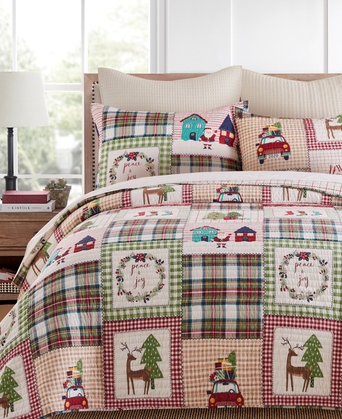 Levtex Home For Christmas Festive Plaid 3-pc. Quilt Set, King In Green