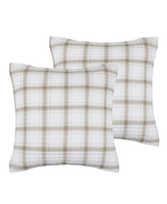 Spencer Plaid 2-Pc. Sham Set, European