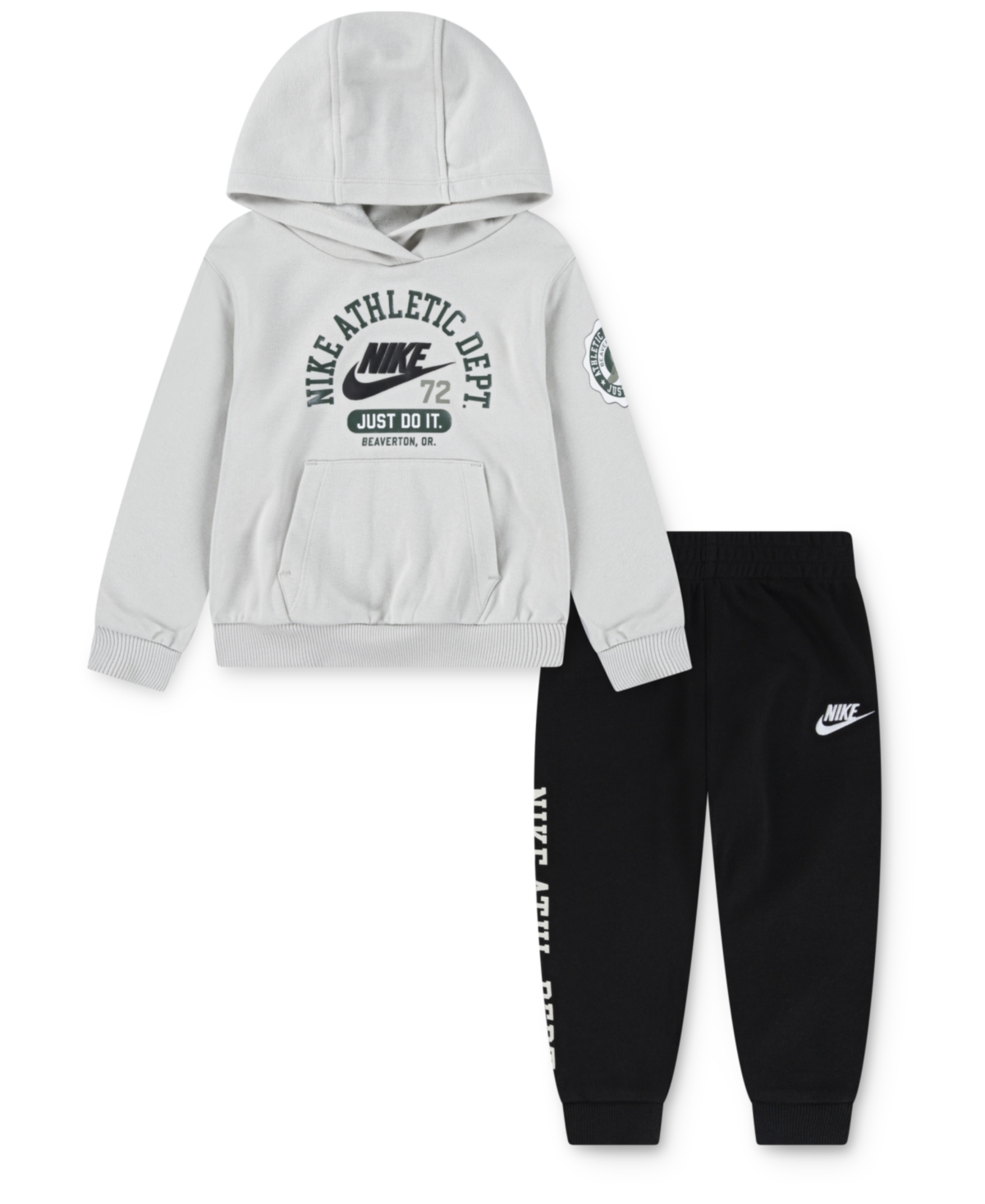Nike Toddler Boys Sportswear P.e. French Terry Pullover & Pants, 2 Piece Set In White