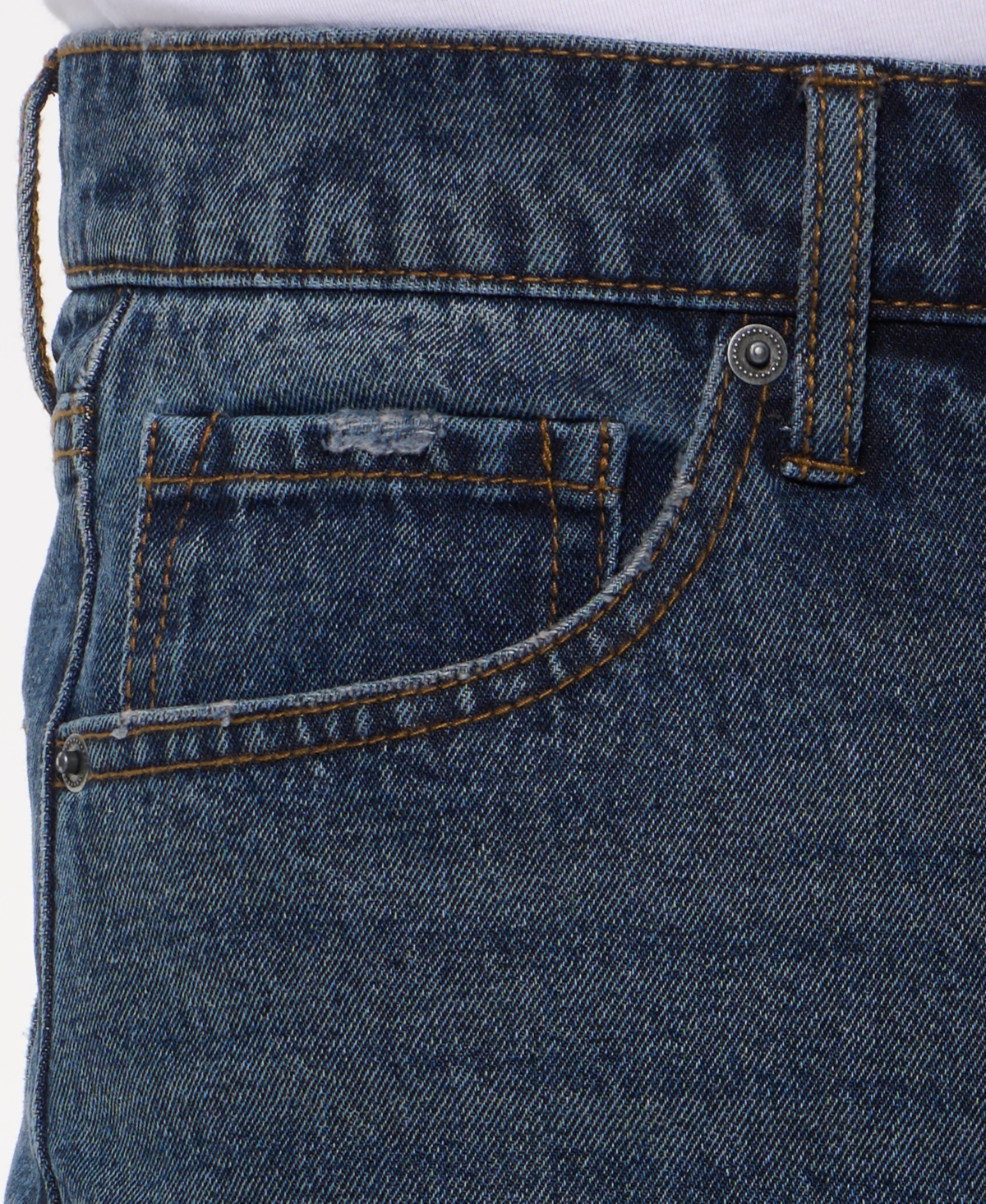 Lazer Men's Loose Fit 5-pocket Denim Jeans In Brown