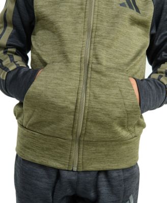 Toddler and Little Boys 2-Piece Long Sleeve Fleece Jacket and Joggers Set