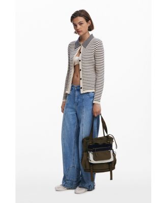 Women's Large expandable nylon backpack