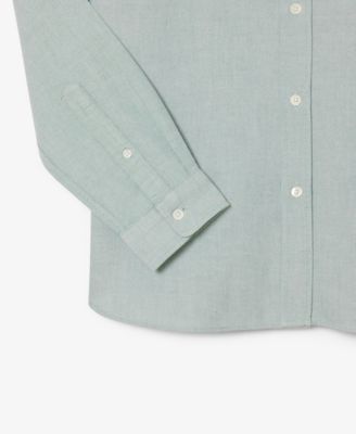 Men's Woven Long Sleeve Button-Down Oxford Shirt