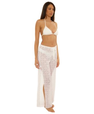 Women's Las Colinas Stretch Lace Crochet Cover-Up Pants