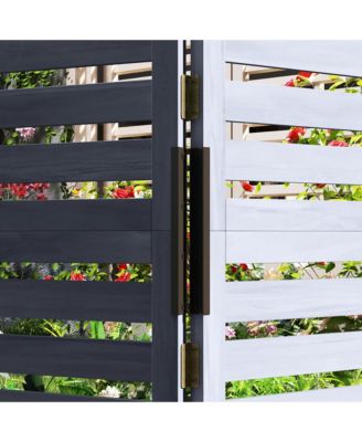 Freesding Outdoor Privacy Screen, 4 Self-Draining Planters,