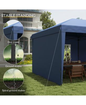 9.7' x 19.2' Pop Up Canopy with 4 Removable Sidewalls,