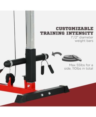 Cable Machine Lat Pull Down Machines with Flip-Up Footplate