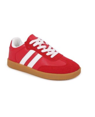 Lisa Retro Stripe Gum Sole Sneakers