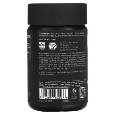 Astaxanthin  Triple Strength  12 mg  -  60 Softgels