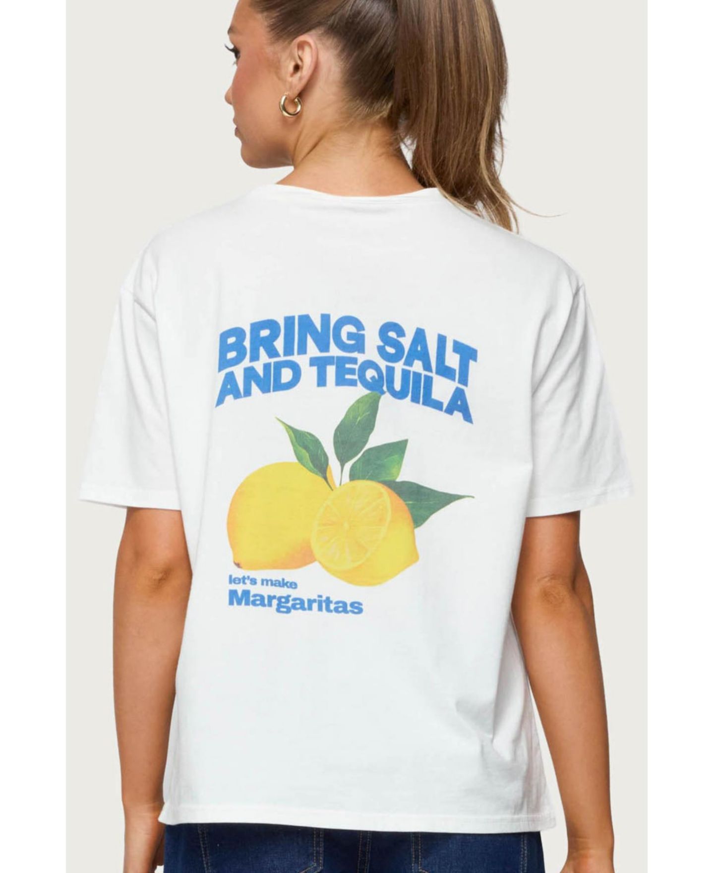Женская футболка Edikted Let'S Make Margs Oversized, цвет: Белый — фото 5