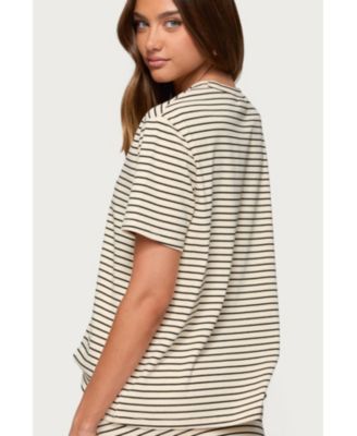 Women's Brena Striped Oversized T Shirt
