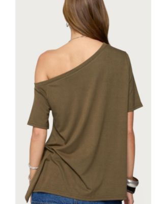 Womens Josy Off Shoulder Handkerchief Top