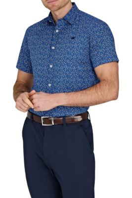 Men's Short Sleeve Flower Bud Shirt