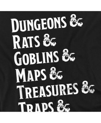 Men's Dungeons Dragons Dungeon Checklist T-Shirt