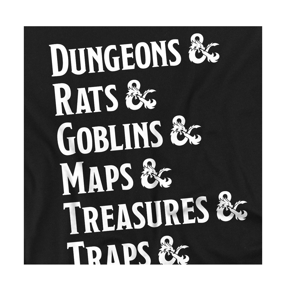 Logovision Men's Dungeons Dragons Dungeon Checklist T-Shirt