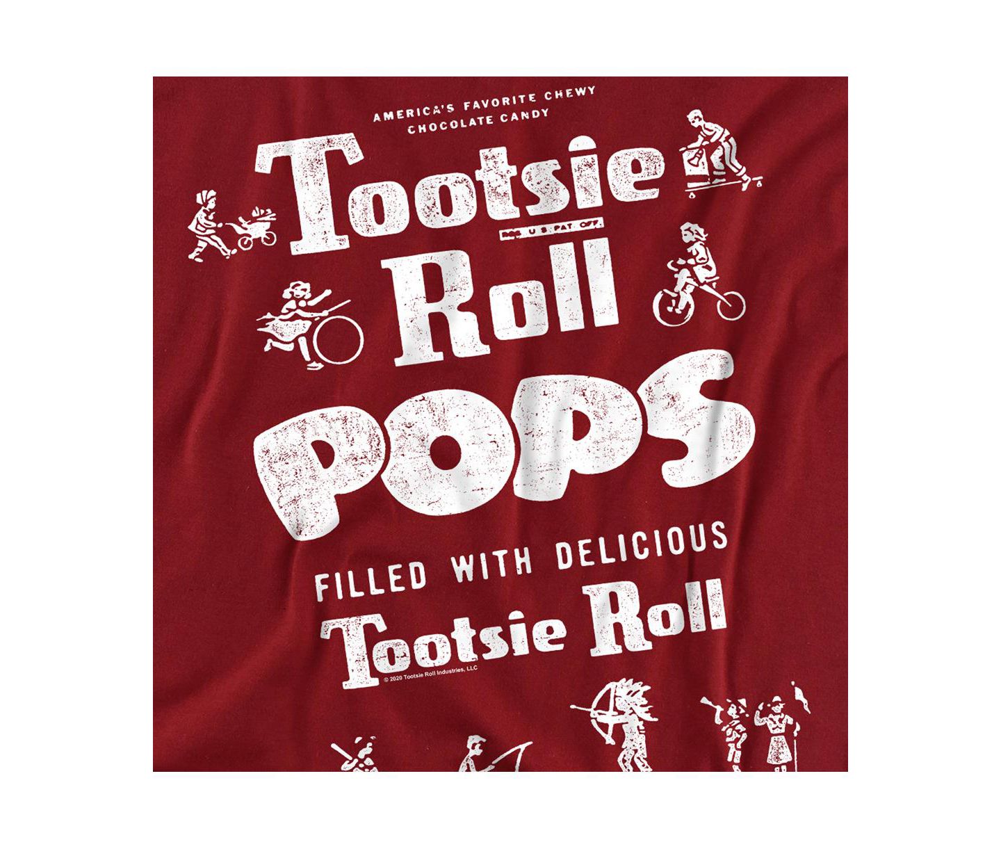 Мужская футболка Tootsie Roll Wrapper Icons, цвет: Красный — фото 3
