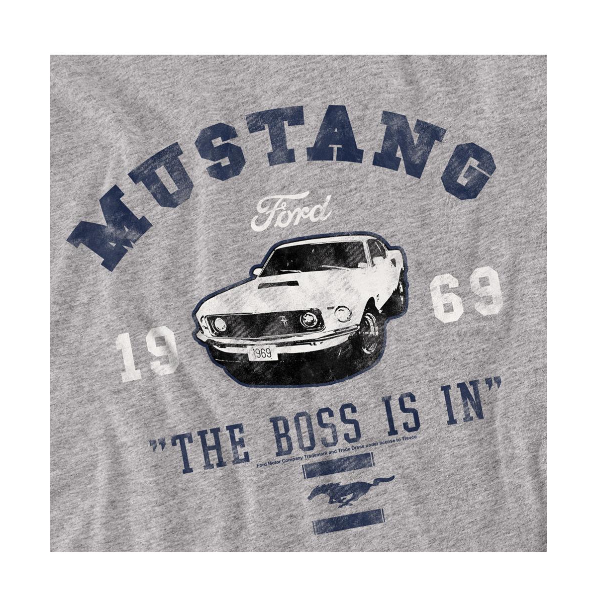 Logovision Men's Mustang The Boss Is T-Shirt