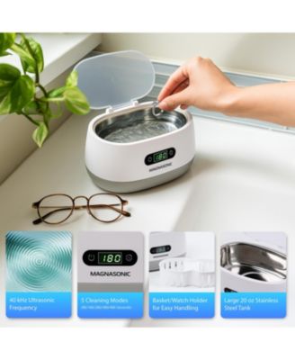 Ultrasonic Jewelry Cleaner Machine, 20oz Tank for Rings, Necklaces, Glasses, Watches, & Dentures