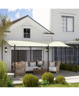 10' x 16' Outdoor Pergola Canopy, Metal Patio Canopy, Dark