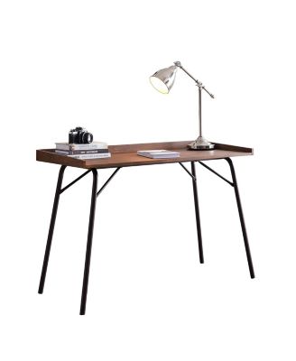 Charlier Wood Home Office Computer/Writing Desk, Walnut