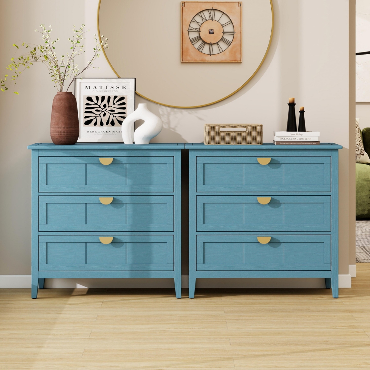 Casainc Storage Cabinet with 3 Drawer