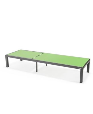 Marlin Patio Chaise Lounge Chair With Grey Aluminum Frame