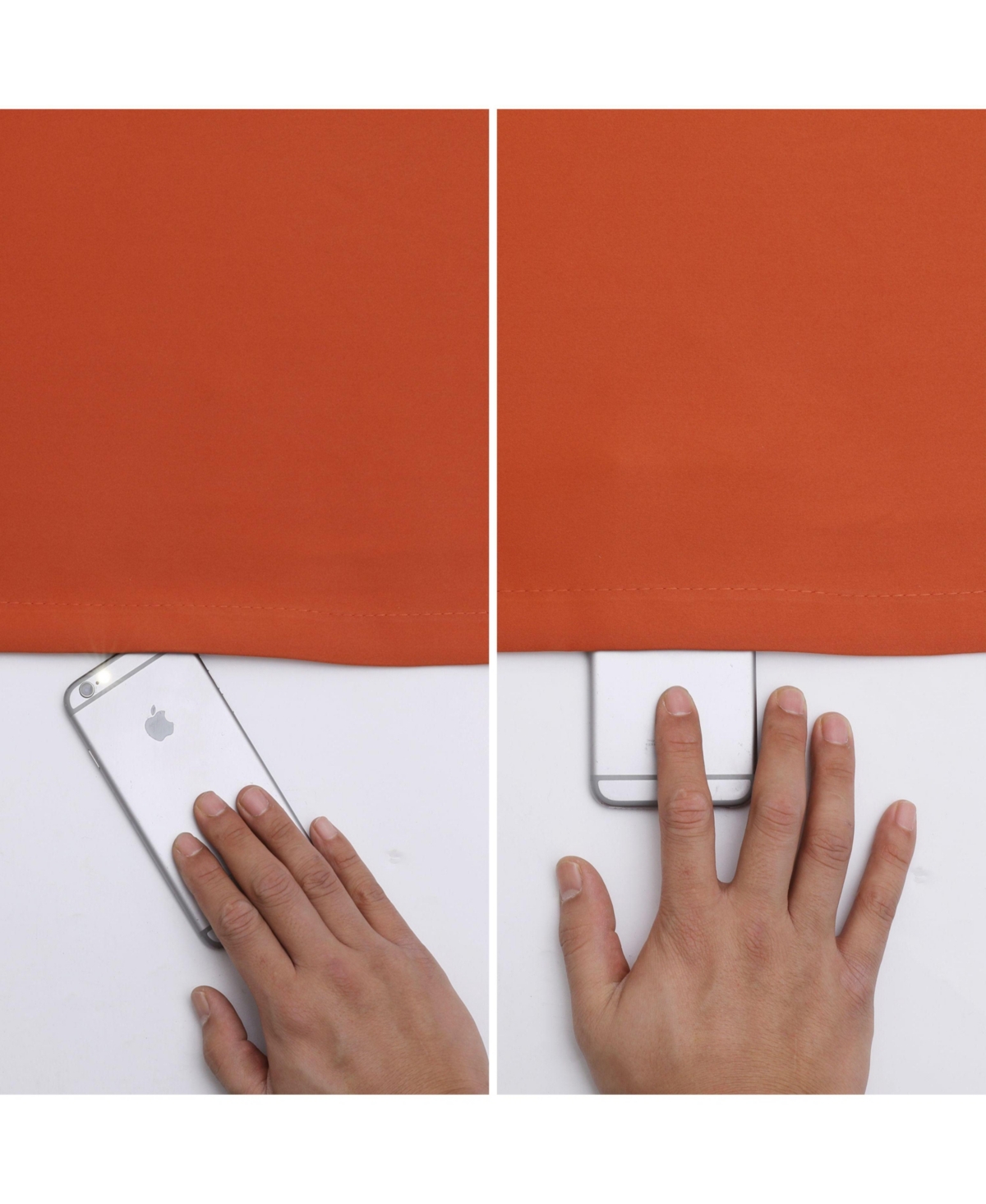 Kate Aurora Basic Jacquard 2 Piece Blackout Grommet Top Hotel Window Curtains - 52 in. W x 84 in. L, Pumpkin Spice