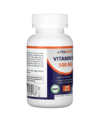 Vitamin B6  500 mg  -  120 Tablets
