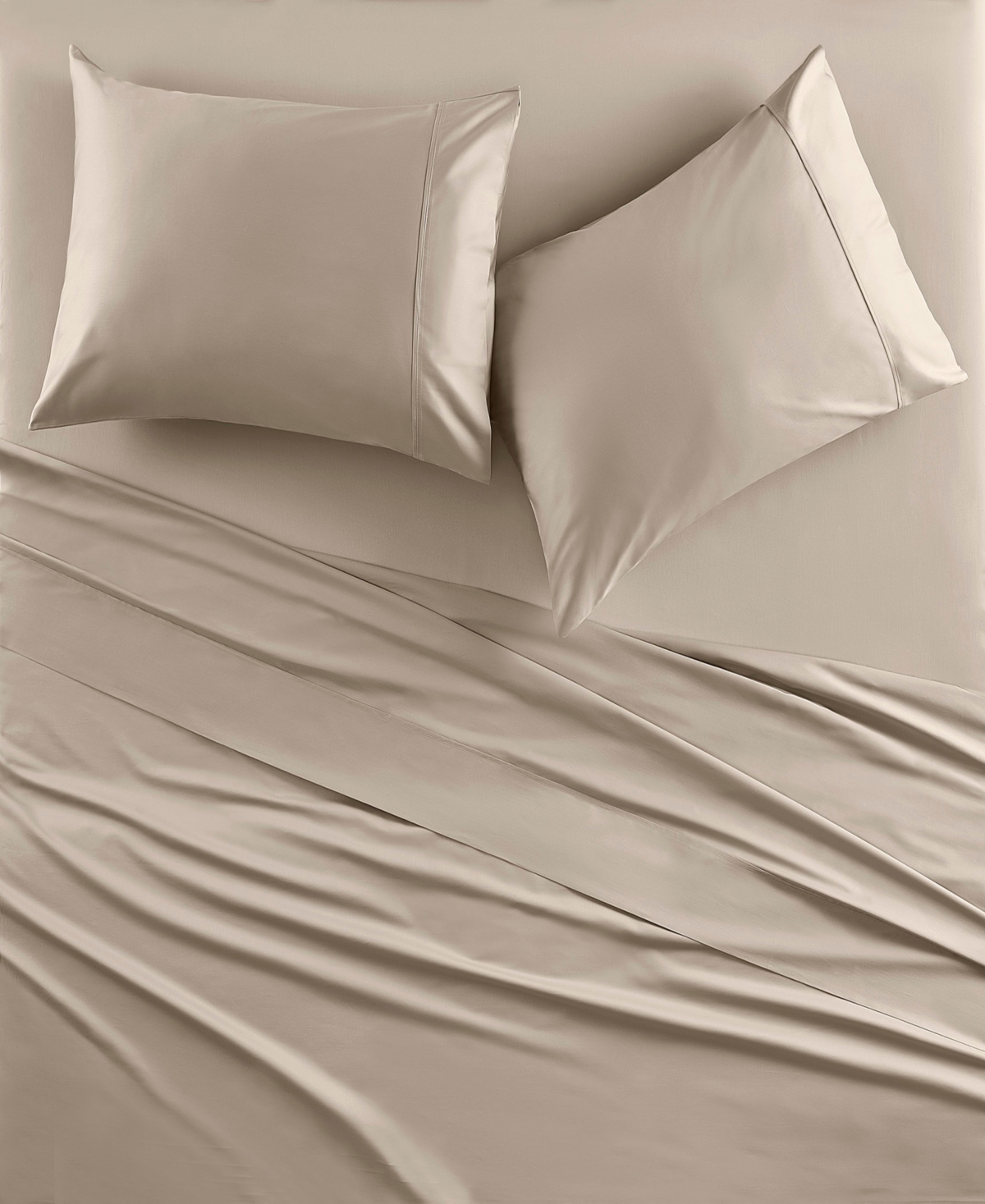 J Queen New York Premier 300 Thread Count Sateen 2-pc. Pillowcase, Standard In Brown
