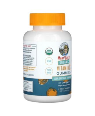 Organic Vitamin C Gummies  Orange  -  60 Gummies (45 mg per Gummy)