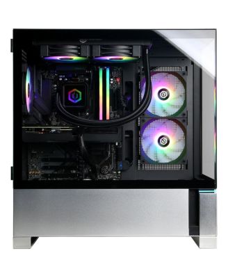 Gamer Supreme Liquid Cooled Gaming Desktop Computer, AMD Ryzen 7 8700F 4.1GHz, 32GB RAM, 2TB SSD, NVIDIA GeForce RTX 5070 12GB, Windows 11 Home, Black
