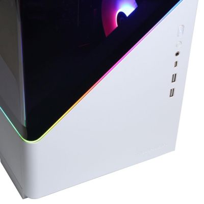 Gamer Supreme Liquid Cooled Gaming Desktop Computer, Intel Core i7-14700F 2.1GHz, 16GB RAM, 2TB SSD, NVIDIA GeForce RTX 5060 8GB, Windows 11 Home, White