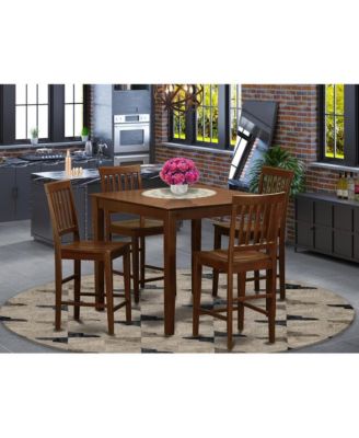 5  Pc  pub  Table  set-counter  height  Table  and  4  Kitchen  Chairs.