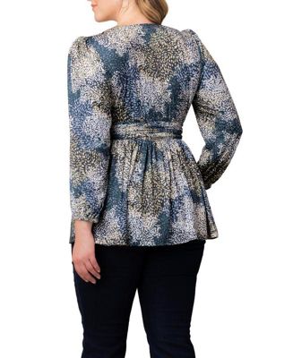 Plus Size Leah Long Sleeve Tunic Top