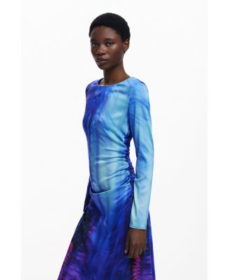 Women's Asymmetric landscape dress