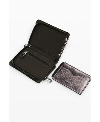 Women's Small convertible metallic wallet