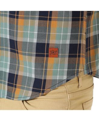 Men's Checks Cyan Shirt