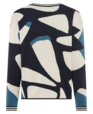 Modern Graphic Embellished Sweater