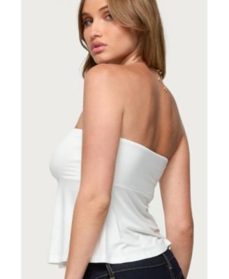 Women's Beaux Strapless Babydoll Top