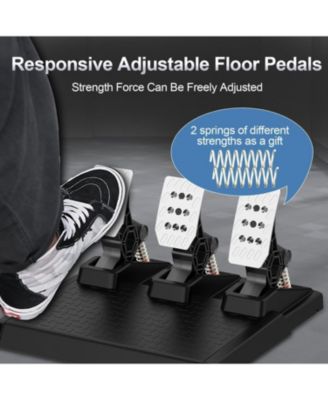 Gaming Steering Wheel with Pedals – 1080&deg; Rotation, Paddle Shifters, Manual Gearbox, Dual Vibration – Compatible with Xbox, PS4, PC, Switch & More