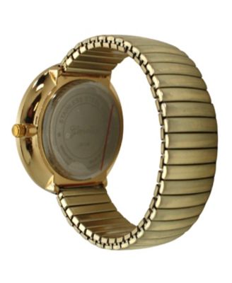 Gold Super Large Face Stretch Strap Watch