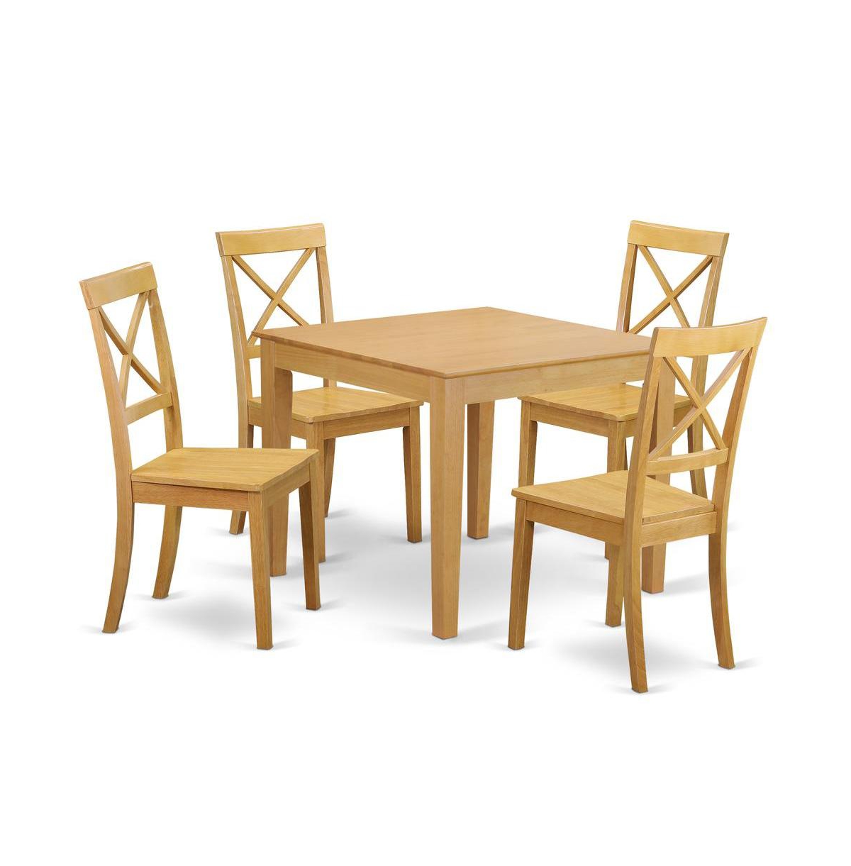 East West Furniture Dining Room Set Oak