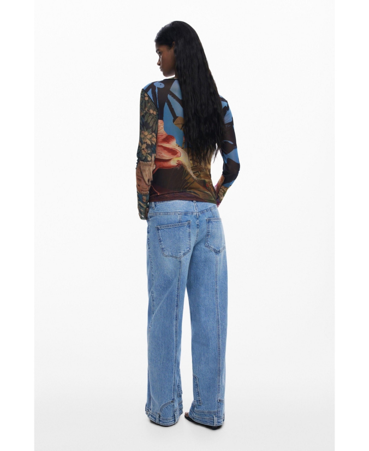 Desigual Women's T-shirt Designed By Mr. Christian Lacroix In Multi