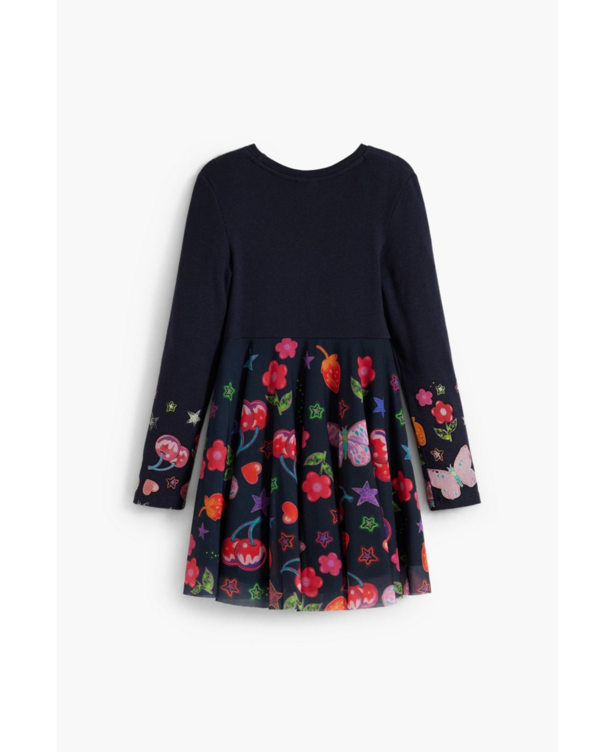 Desigual Girls's Tulle Skirt Dress Shapes In Blue