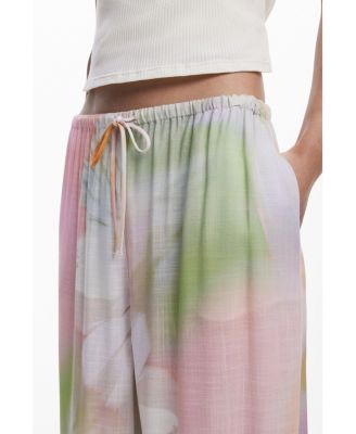 Women's Watercolor fluid pants