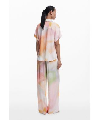 Women's Short-sleeve watercolor shirt