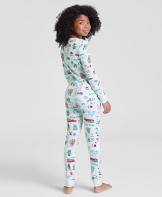 Kids 5-14 Winter Holiday Snug-Fit Pajama Set, Macy's Exclusive