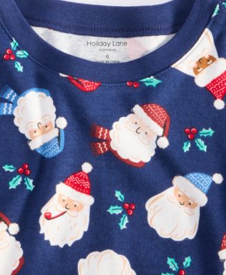 Kids 5-14 Santas Snug-Fit Pajama Set, Macy's Exclusive