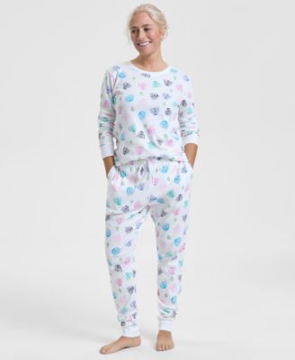 Holiday Lane - Women's Multi Menorah Cotton Pajama Set
