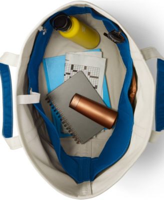 Extra Large 5 Pocket Open Top Canvas Tote Bag